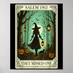 Affiche Salem 1692 Halloween Sorcière Ils Ont Manqué Un Ta