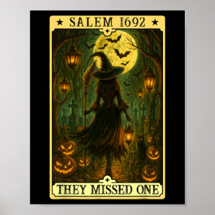 Affiche Salem 1692 Halloween Sorcière Ils Ont Manqué Un Ta