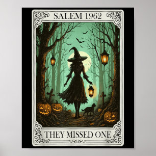 Affiche Salem 1692 Halloween Sorcière Ils Ont Manqué Un Ta