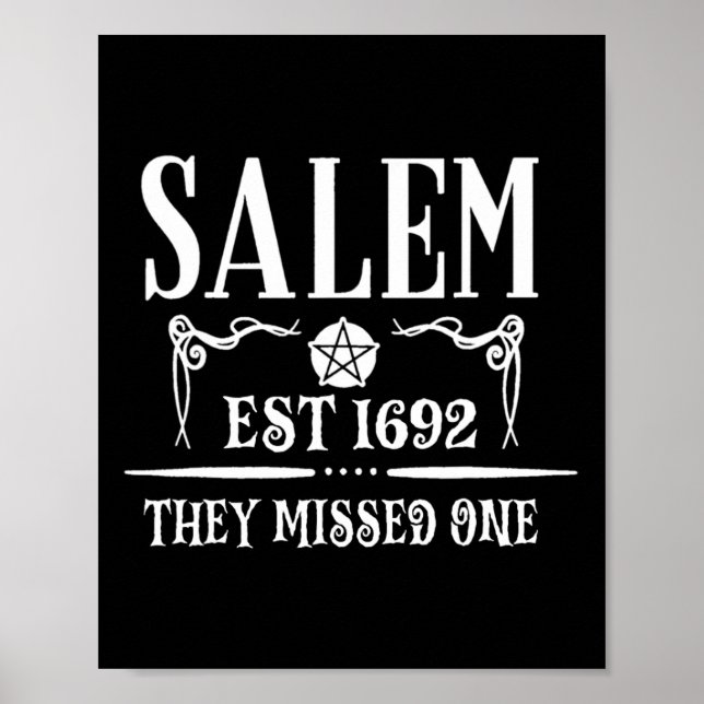 Affiche Salem 1692 Ils En Ont Manqué Un Pour L'Halloween D (Devant)