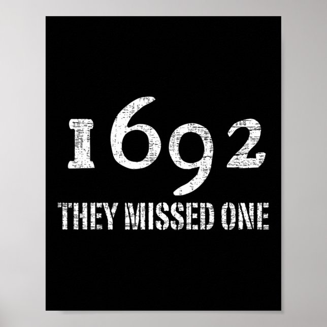 Affiche Salem 1692 Ils Ont Manqué Un Costume Halloween (Devant)