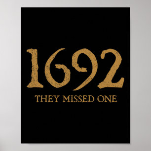 Affiche Salem 1692 Ils Ont Manqué Un Costume Halloween Sor