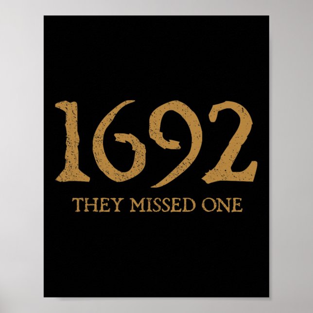 Affiche Salem 1692 Ils Ont Manqué Un Costume Halloween Sor (Devant)