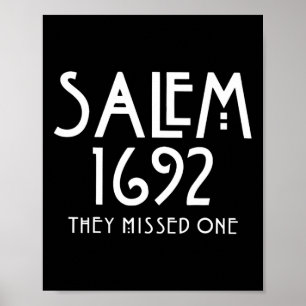 Affiche Salem 1692 Ils Ont Manqué Un Drôle Salem Halloween
