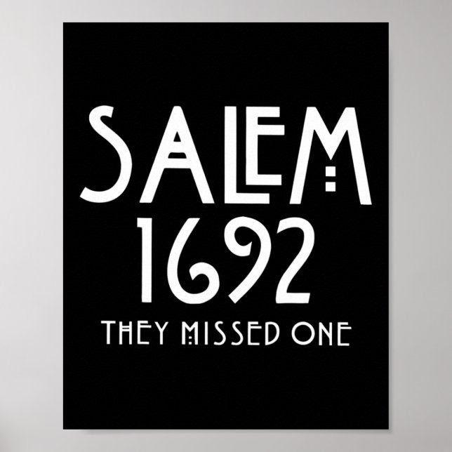 Affiche Salem 1692 Ils Ont Manqué Un Drôle Salem Halloween (Devant)