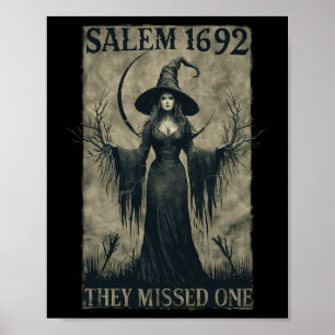 Affiche Salem 1692 Ils Ont Manqué Une Sorcière Féministe H