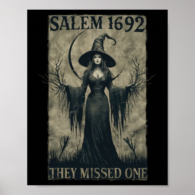 Affiche Salem 1692 Ils Ont Manqué Une Sorcière Féministe H (Devant)