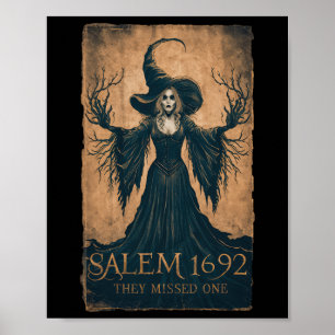 Affiche Salem 1692 Ils Ont Manqué Une Sorcière Féministe H