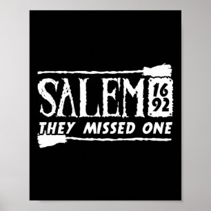 Affiche Salem 1692 Ils Ont Manqué Une Sorcière Halloween 6