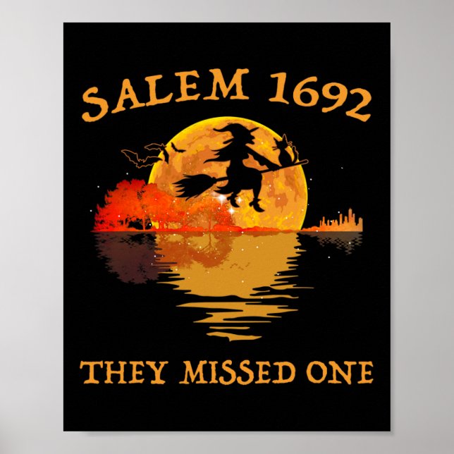 Affiche Salem 1692 Ils Ont Manqué Une Sorcière Riding Sall (Devant)