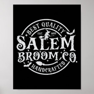 Affiche Salem Broom Company Est 1692 Halloween Fun Witch