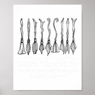 Affiche Salem Broom Company Pour Un Ventilateur Halloween