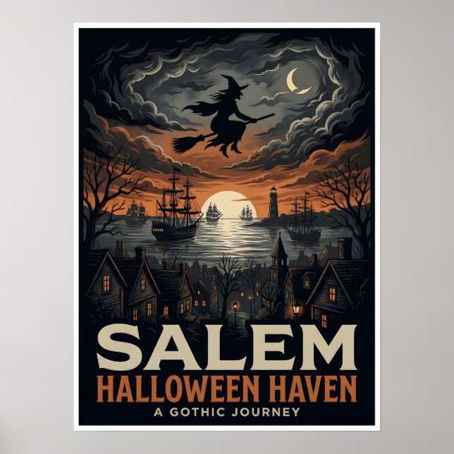 Affiche Salem Halloween Haven Voyage Gothique (Devant)
