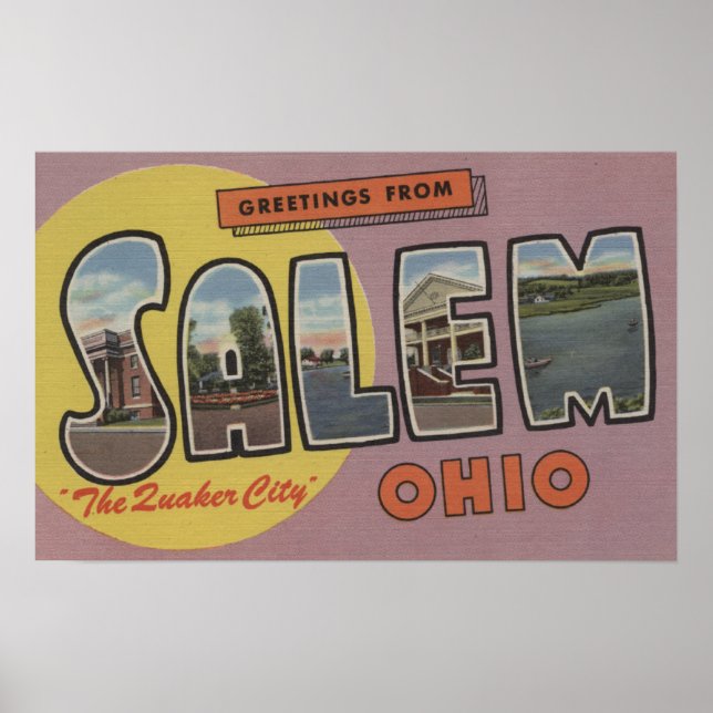 Affiche Salem, Ohio (La Cité des Quakers) (Devant)