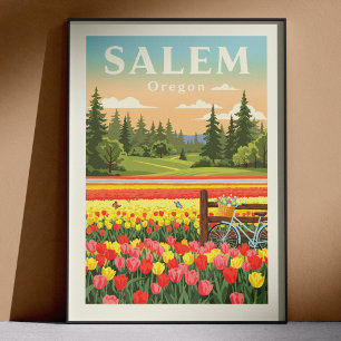 Affiche Salem Oregon vintage