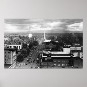 Affiche Salem, OU vue de ville de photographie d'air