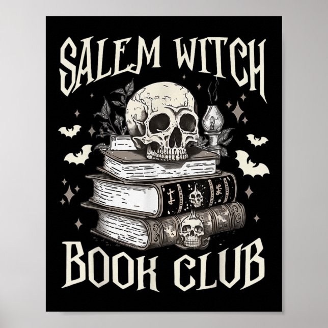 Affiche Salem Witch Book Club Halloween (Devant)