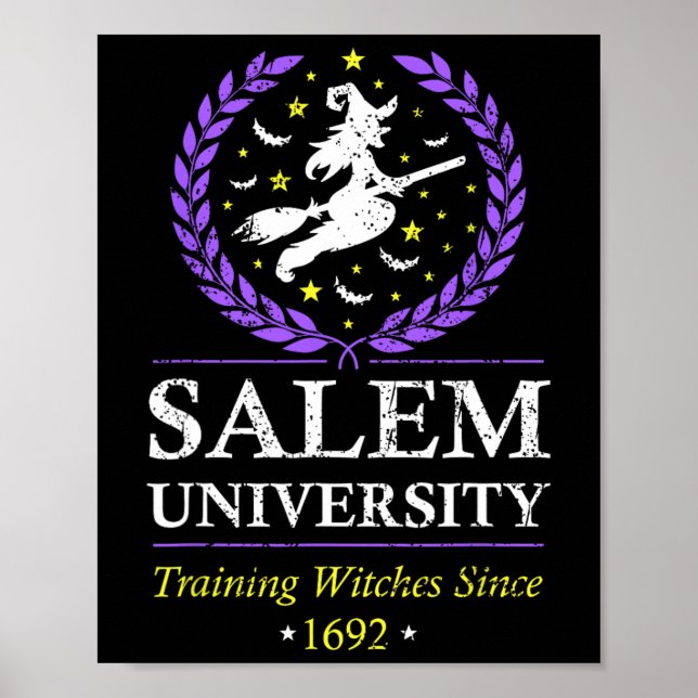 Affiche Salem Witch University Training Halloween Femmes (Devant)