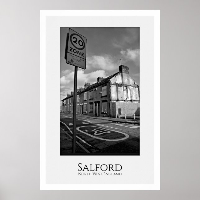 Affiche Salford, Nord-Ouest de l'Angleterre (Devant)