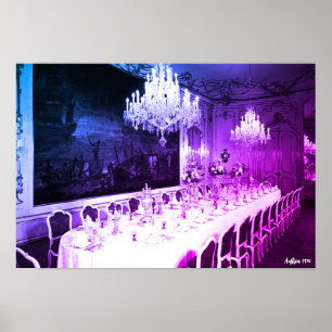 Affiche Salle à manger du palais Hofburg de Vienne en Autr