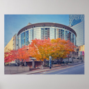 Affiche Salle Benaroya de Seattle en automne