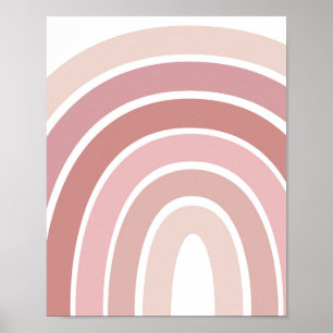 Affiche Salle Boho Rainbow Rose Girls