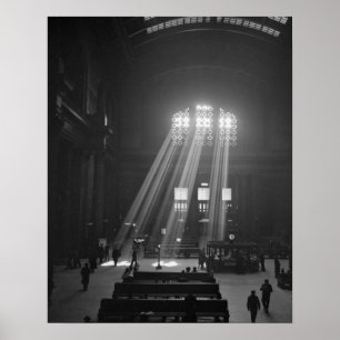 Affiche Salle d'attente de station des syndicats, 1943.