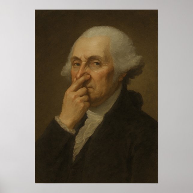 Affiche Salle de bain de George Washington (Devant)