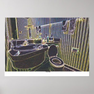 Affiche Salle de bain Motel