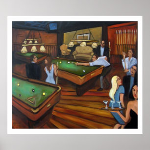 Affiche Salle de billard - Valerie Vescovi