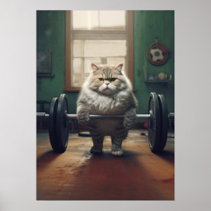 Affiche Salle De Fitness Cat