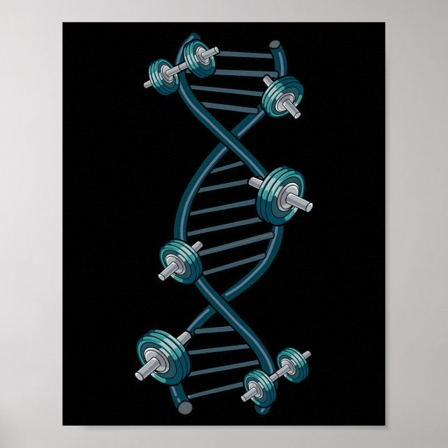 Affiche Salle De Fitness De L'Adn (Devant)
