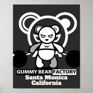 Affiche Salle De Fitness Gummy Bear Factory