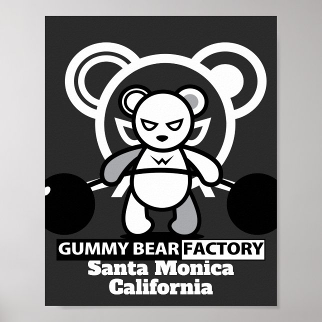 Affiche Salle De Fitness Gummy Bear Factory (Devant)