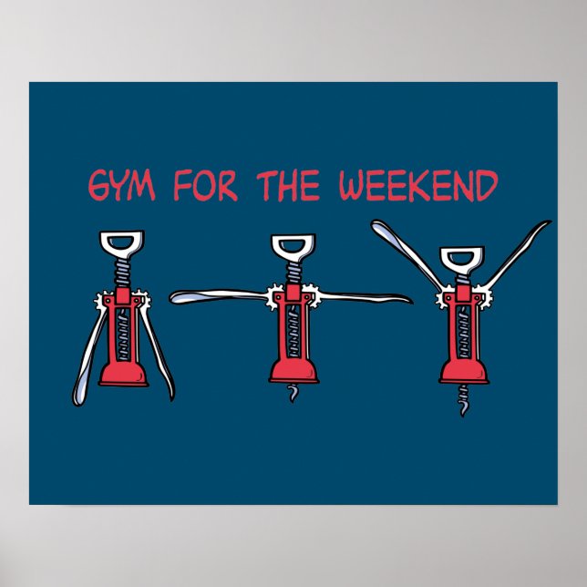 Affiche Salle de fitness pour le week-end (Devant)