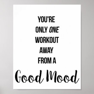 Affiche Salle de gym, exercice, entraînement Motivational 