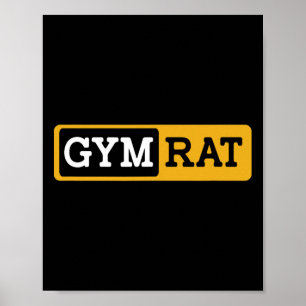 Affiche Salle de gym Rat Bodybuilding Workbuilding Bodybui