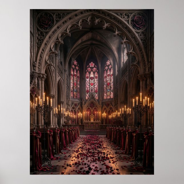 Affiche Salle de la cathédrale gothique de la Saint-Valent (Devant)