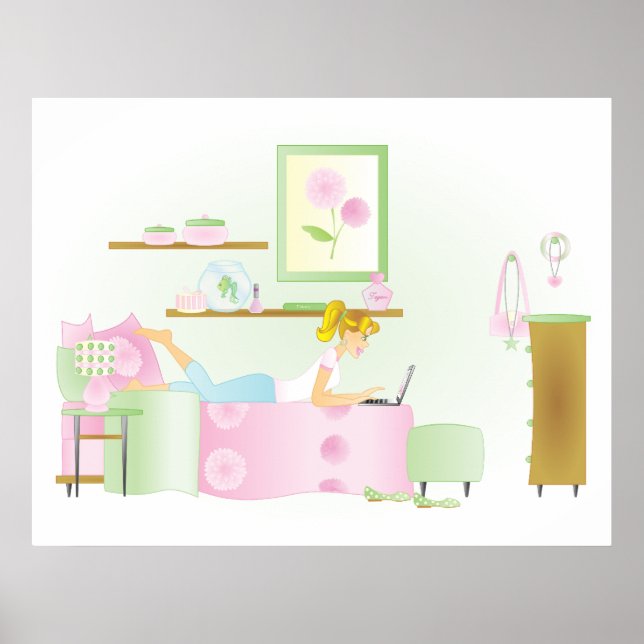 Affiche Salle de la fille Ado (Devant)