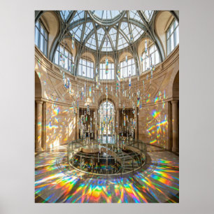 Affiche Salle de l'atrium à lumière prismatique