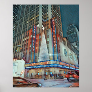 Affiche Salle de musique radio NYC