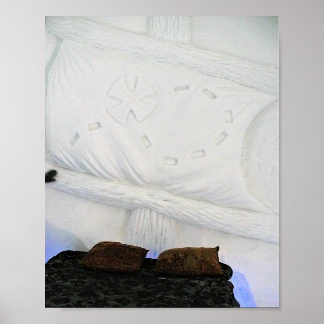 Affiche Salle de navire à l'Hôtel de Glace, Québec, Canada (Devant)