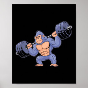Affiche Salle de sport de musculation de fitness de haltér