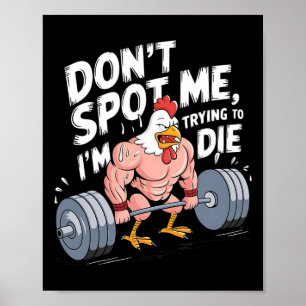 Affiche Salle de sport drôle ne me repérez pas je suis en