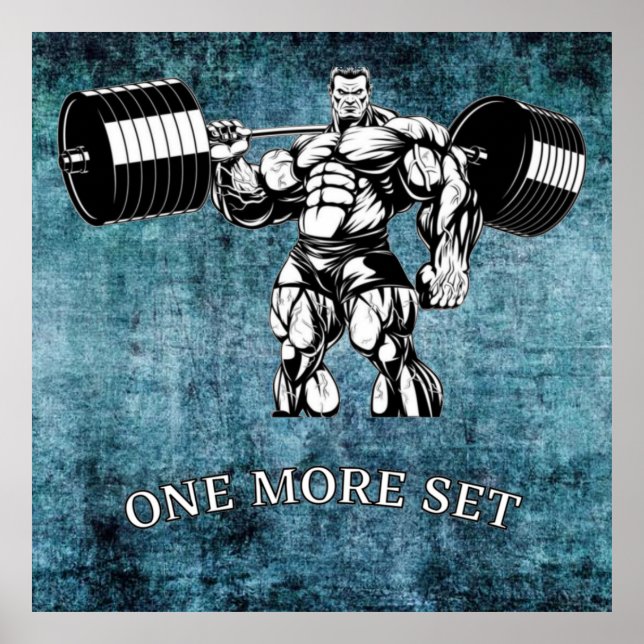 Affiche Salle de sport et salle de conditionnement physiqu (Devant)