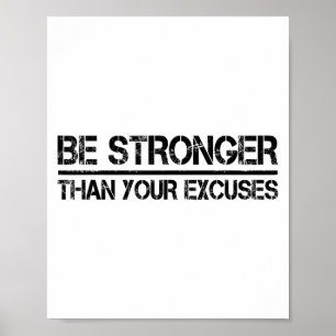 Affiche Salle de sport Fitness Motivation Soyez plus fort