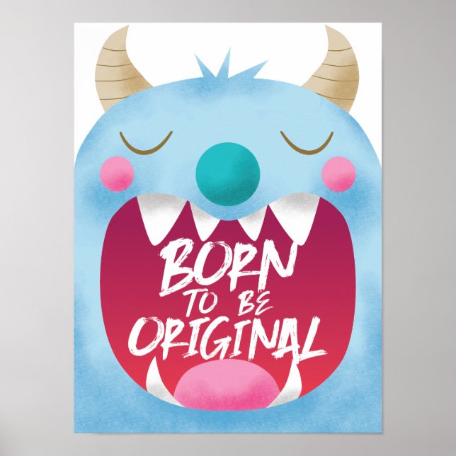 Affiche Salle des Garçons Blue Monster (Devant)