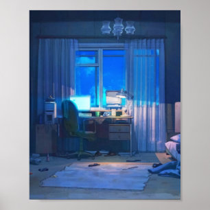 Affiche Salle Lofi Anime