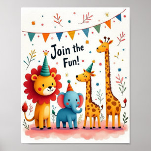 Affiche Salle pour enfants /Fête