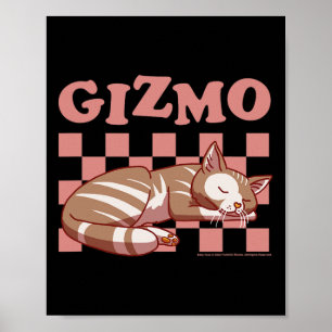 Affiche Sally Face Gizmo Le Chat À damiers Motif Nap